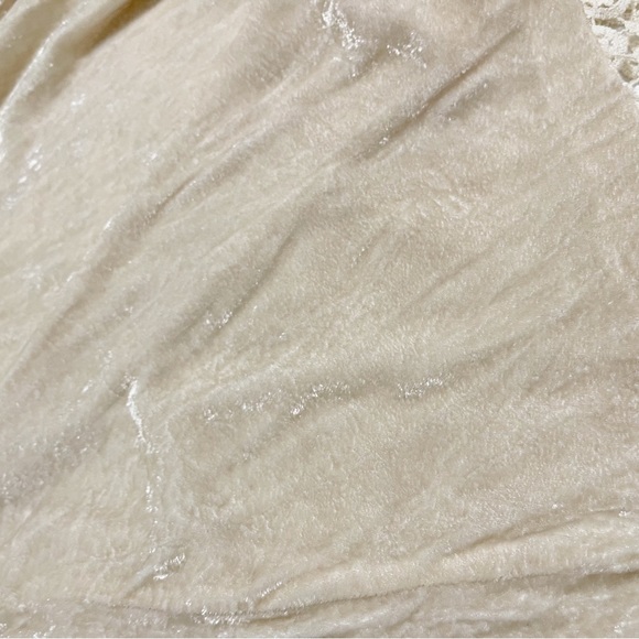 Johnny Was 4LoveandLiberty Crochet Velvet Ivory Kimono Cardigan Size Small - Picture 7 of 12